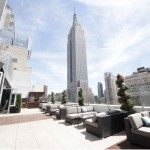 Monarch Rooftop Lounge Overlooking the Empire State Building
